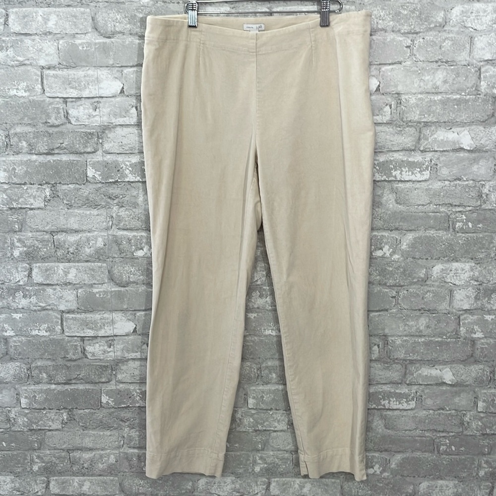 J.Jill Cream Corduroy Pants